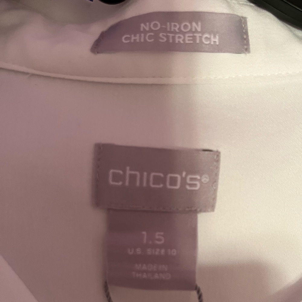 Chico’s No Iron White Tunic